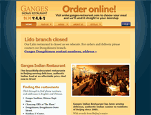 Tablet Screenshot of ganges-restaurant.com